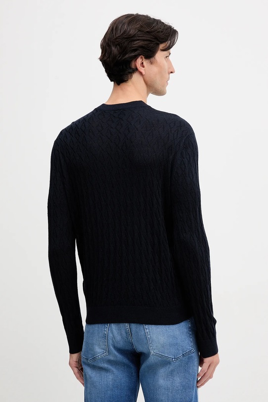 Odzież Armani Exchange sweter z dodatkiem wełny XM000878.AF11982.NOS granatowy