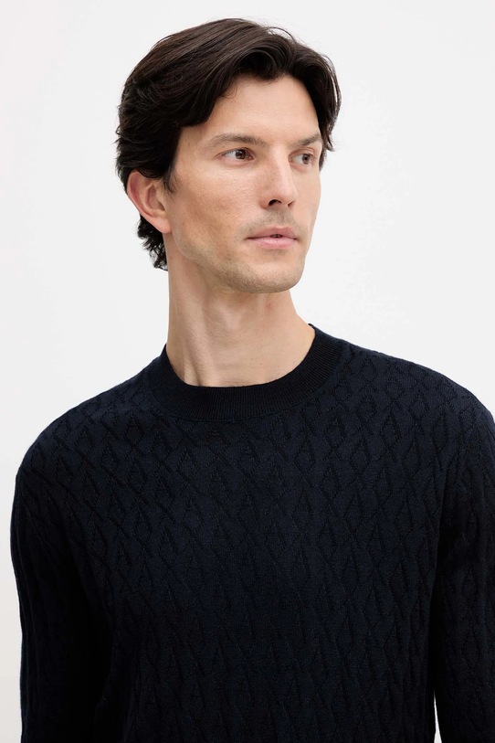 Пуловер с вълна Armani Exchange тъмносин XM000878.AF11982.NOS