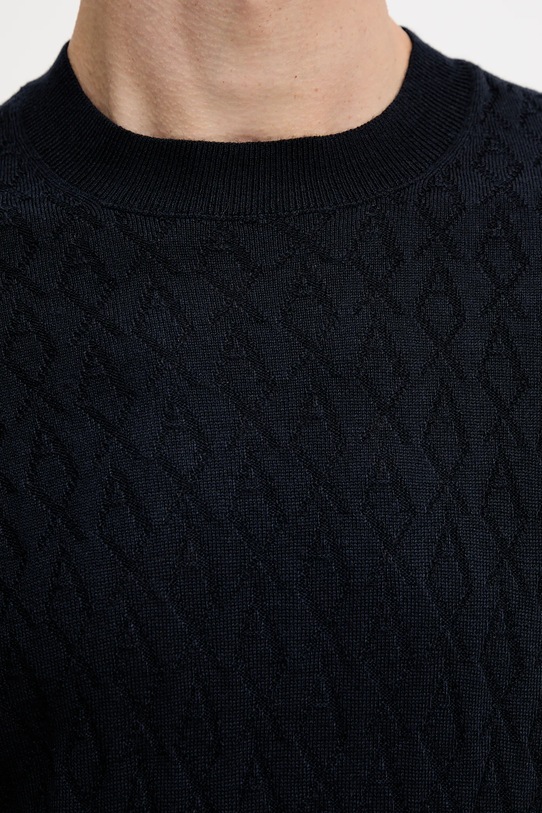 Armani Exchange sweter z dodatkiem wełny XM000878.AF11982.NOS granatowy