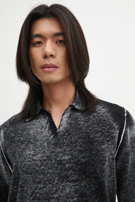 Bavlněný svetr Diesel K-LORENZO šedá A14849.0BEAR