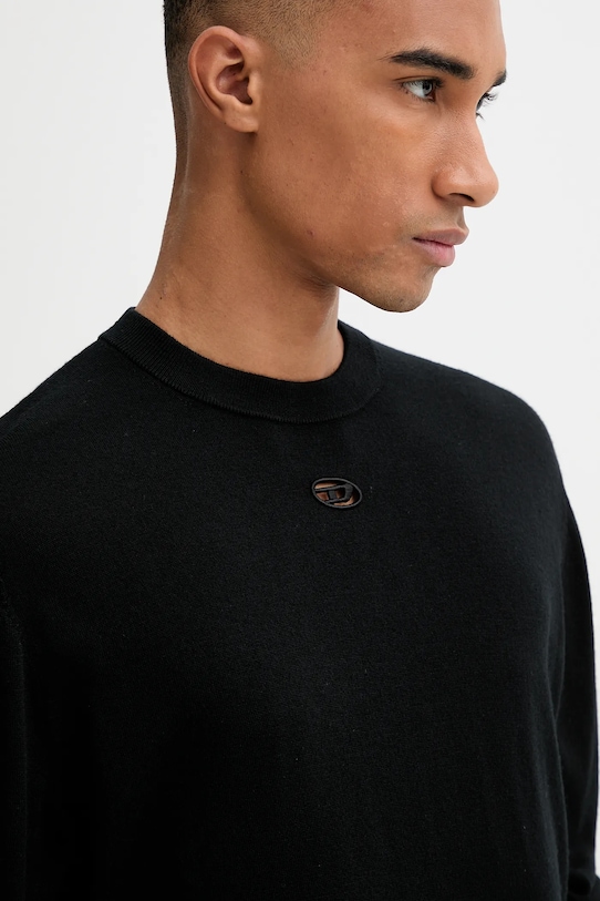 Шерстяной свитер Diesel K-VALIAM чёрный A17442.0DCCH