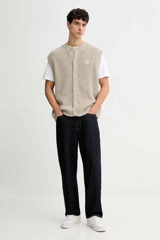 American Vintage kamizelka z dodatkiem wełny MCRA19B beżowy AA00