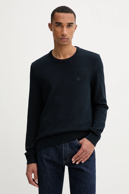 Хлопковый свитер Marc O'Polo хлопок тёмно-синий B21502360074