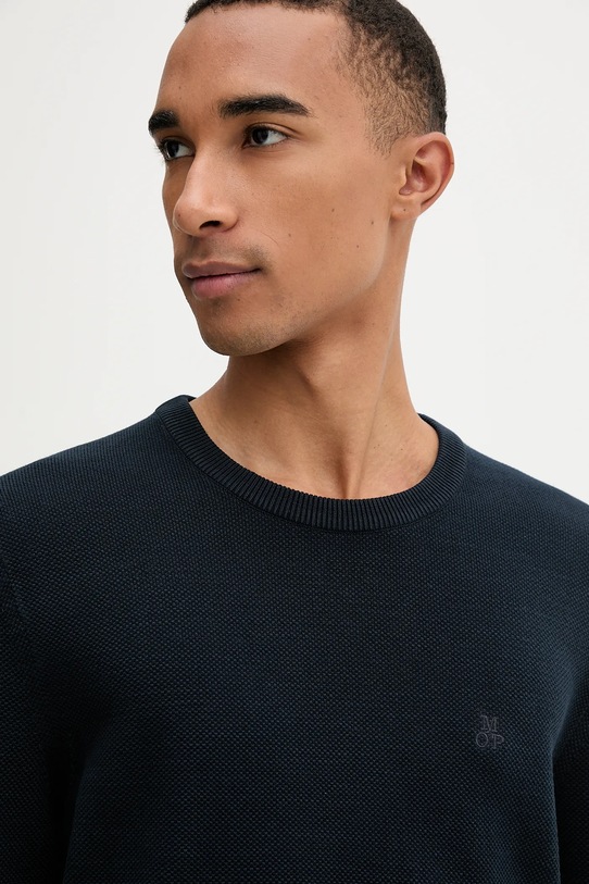 Хлопковый свитер Marc O'Polo тёмно-синий B21502360074