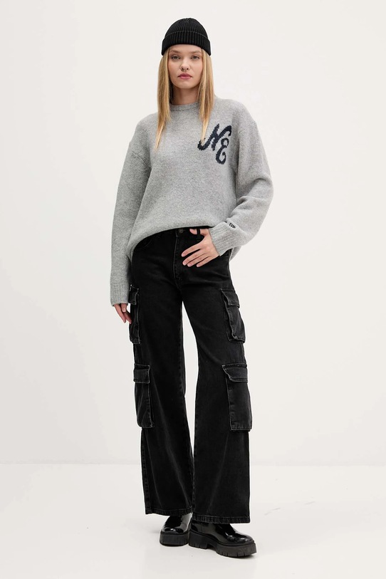 Îmbrăcăminte New Era pulover din amestec de lână 60684380 gri