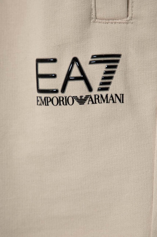 Chłopiec EA7 Emporio Armani szorty bawełniane dziecięce 8NBS51.BJ05Z beżowy
