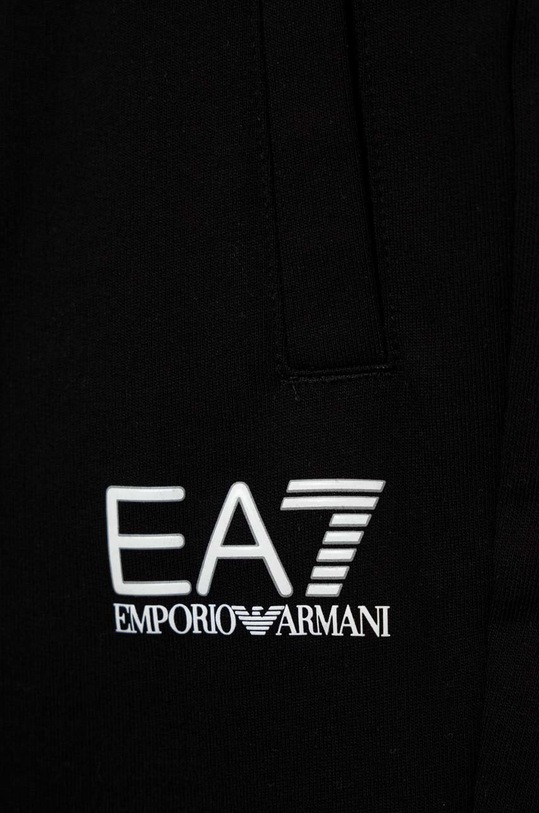 Chłopiec EA7 Emporio Armani szorty bawełniane dziecięce 8NBS51.BJ05Z czarny