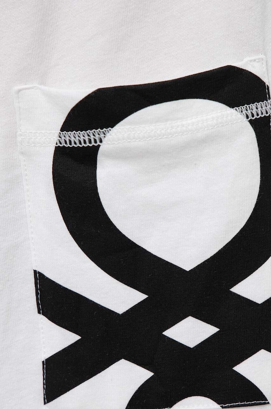 Chlapec Detské bavlnené šortky United Colors of Benetton 3BL0C901H.G.NOS biela