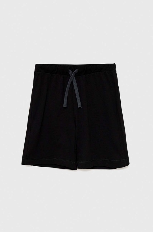 Dětské bavlněné šortky United Colors of Benetton pletenina černá 3BL0C901H.G.NOS