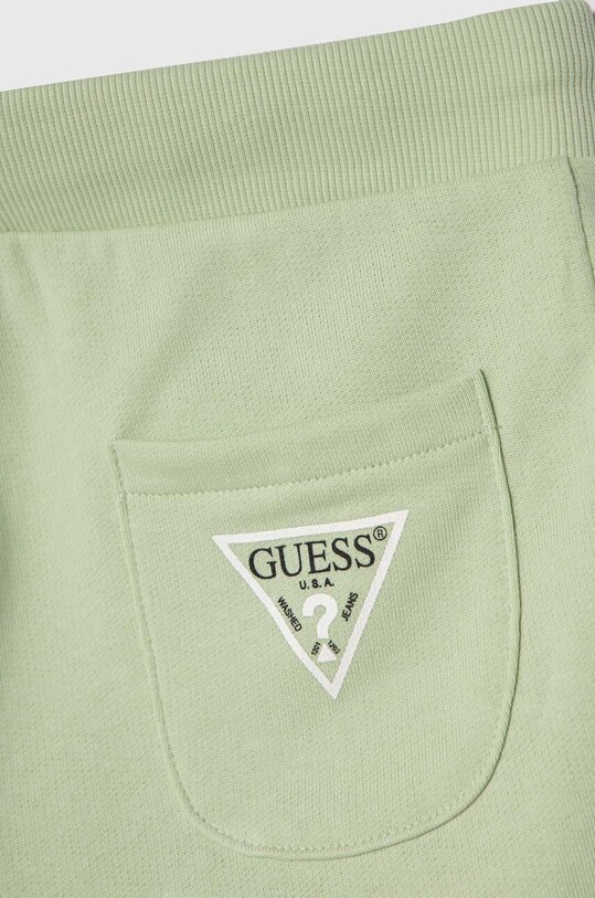 Băieți Guess pantaloni scurți din bumbac pentru copii L93Q25.KAUG0.PPYH verde