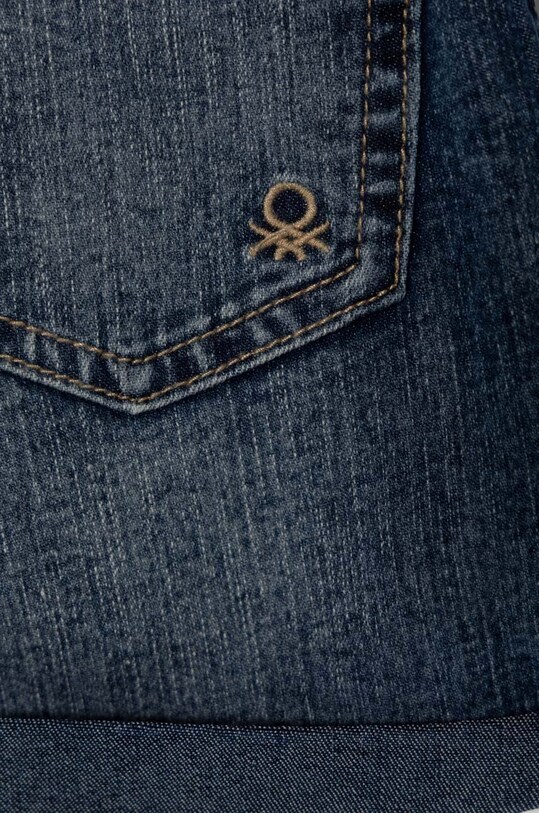 Băieți United Colors of Benetton pantaloni scurti din denim pentru copii 4XA2G900U.P.Continuativ albastru
