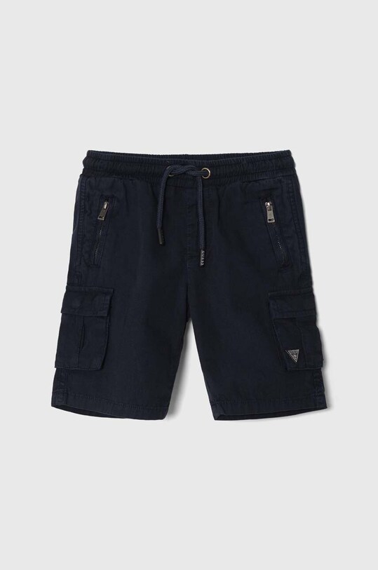 Дитячі бавовняні шорти Guess casual темно-синій N2RD01.D3XN0.PPYH