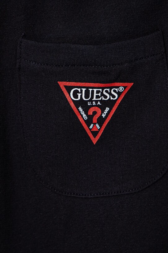 Хлопчик Дитячі бавовняні шорти Guess L93Q25.KAUG0.PPYA темно-синій
