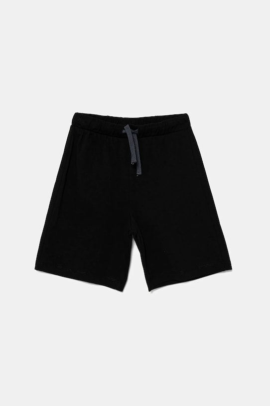 United Colors of Benetton pantaloni scurți din bumbac pentru copii uni negru 3BL0C903L.G.NOS