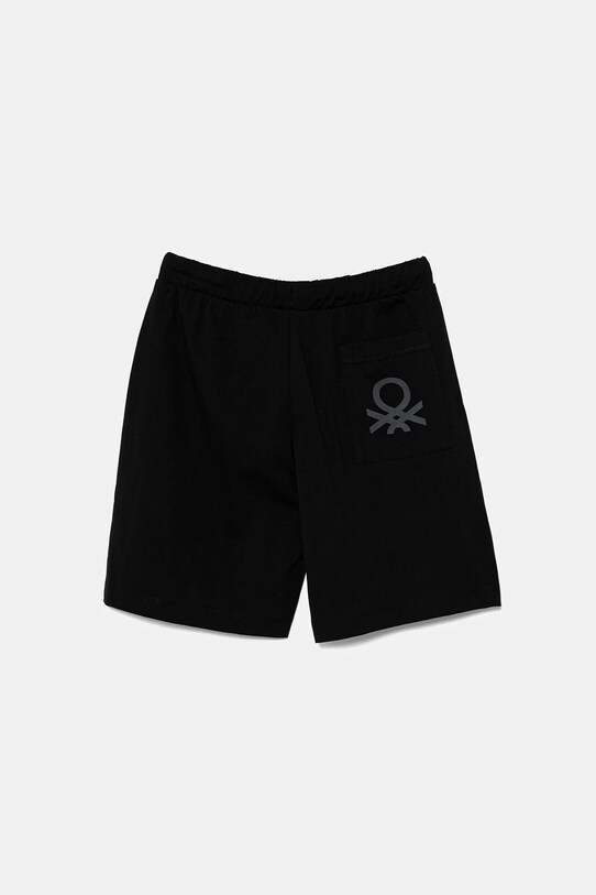 United Colors of Benetton pantaloni scurți din bumbac pentru copii 3BL0C903L.G.NOS negru AA00