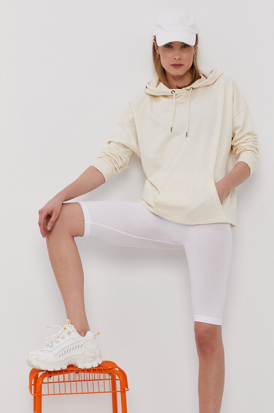 Vila - Szorty z elastanem biały 14059652