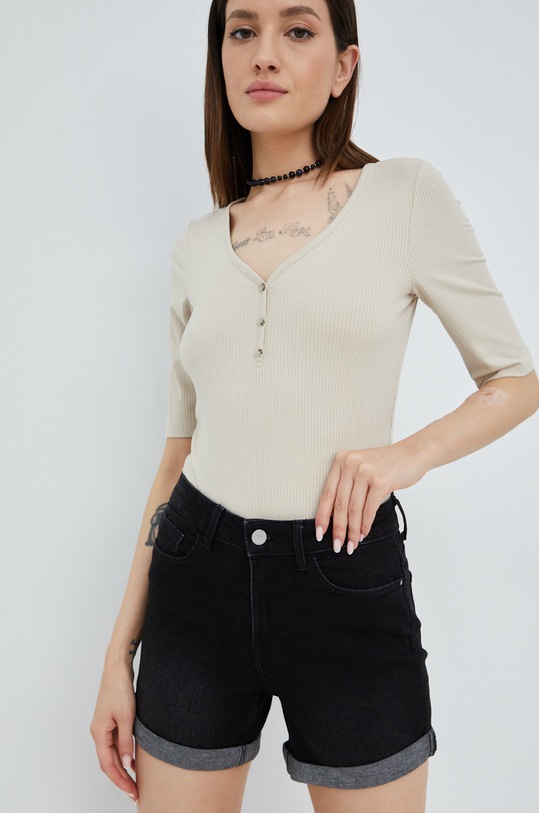 Traper kratke hlače Vila srednje visoki crna 14068519.BlackDenim