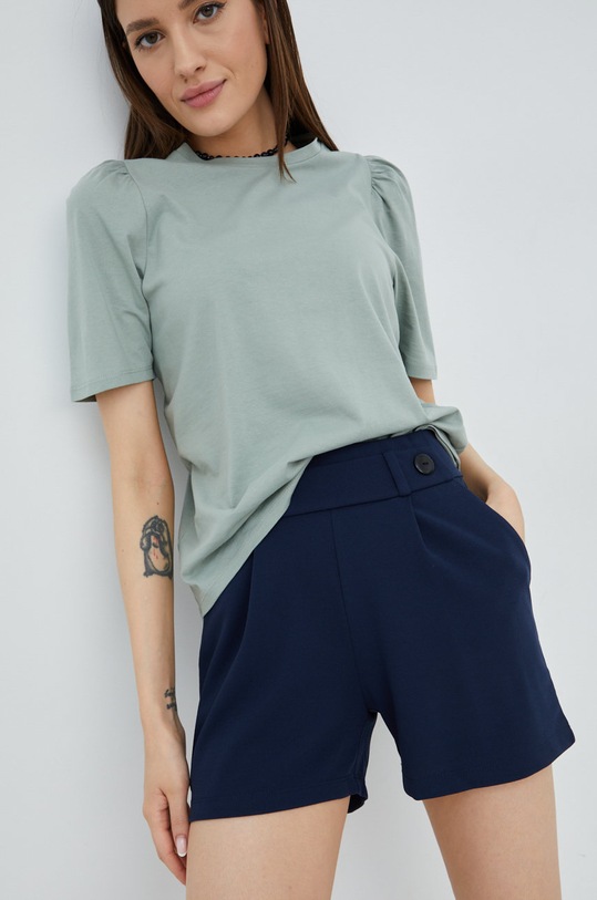 JDY szorty z elastanem granatowy 15203098.BlackIris