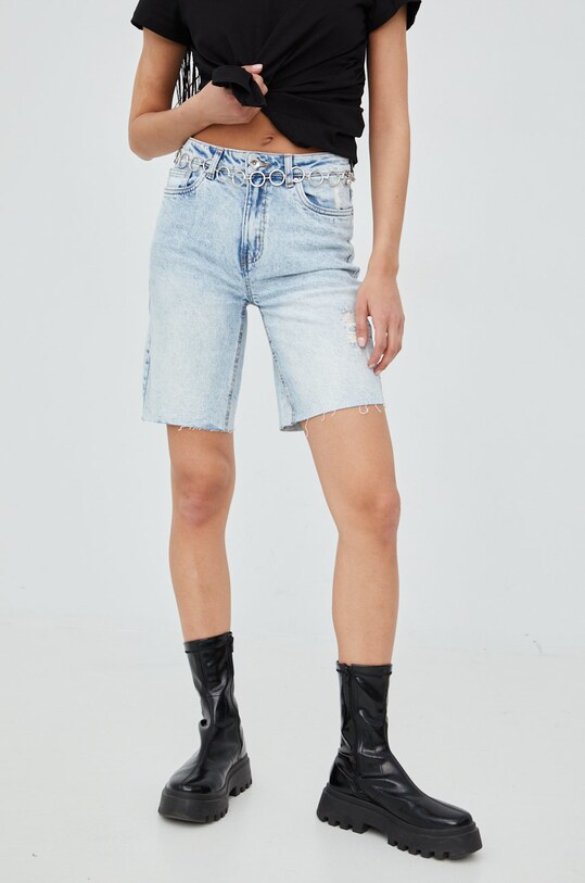 Džínové šortky Vero Moda high modrá 10258264.LightBlue1