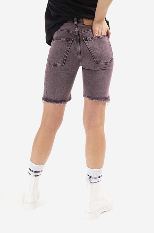 Clothing Aries cotton denim shorts Acid Wash Denim AR30204 pink