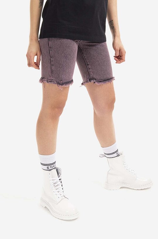 Aries cotton denim shorts Acid Wash Denim AR30204