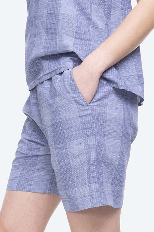 Norse Projects pantaloni scurți din amestec de in Sophia Light multicolor NW35.0036.7005