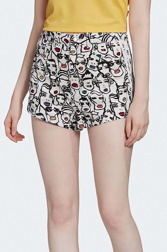 adidas Originals cotton shorts Highlight x Fiorucci cotton white FL4144