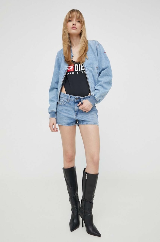 Diesel pantaloni scurți jeans A12764.0DQAF albastru AA00