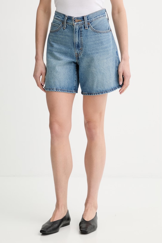 Rifľové krátke nohavice Levi's 94 BAGGY SHORT rifľovina modrá 001JO