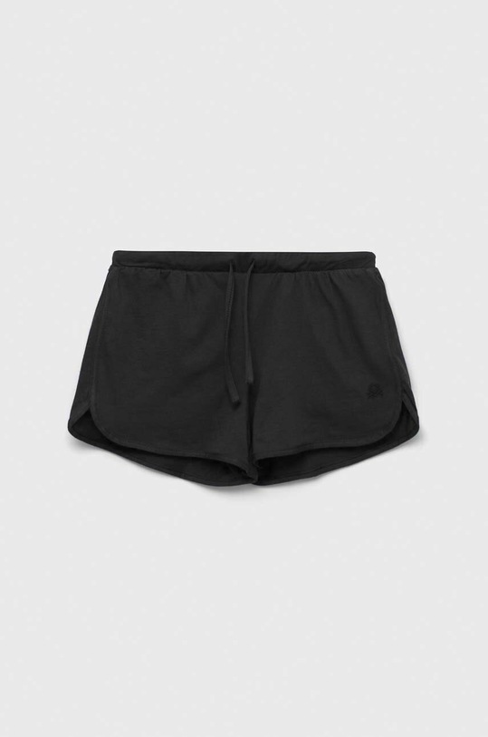 Παιδικό βαμβακερό σορτς United Colors of Benetton casual μαύρο 3I1XC901F.G.NOS