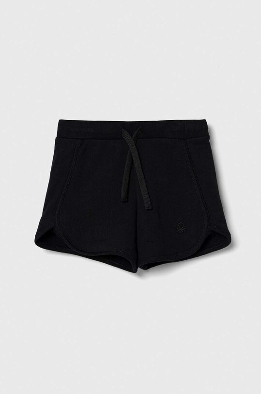 United Colors of Benetton pantaloni scurți din bumbac pentru copii casual negru 3J70G900O.P.Continuativ
