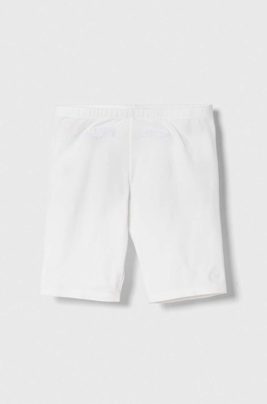 Detské krátke nohavice United Colors of Benetton s elastanom biela 3MT1C901D.G.NOS
