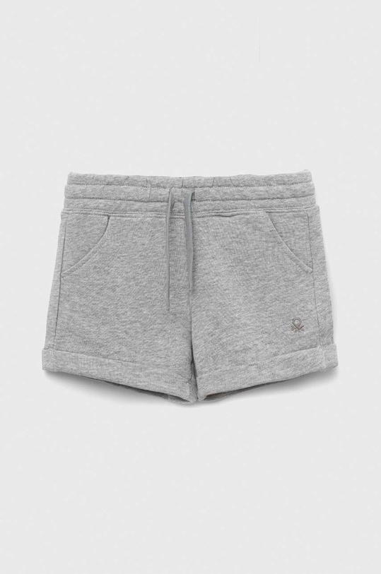United Colors of Benetton pantaloni scurți din bumbac pentru copii casual gri 3J68C901C.G.NOS