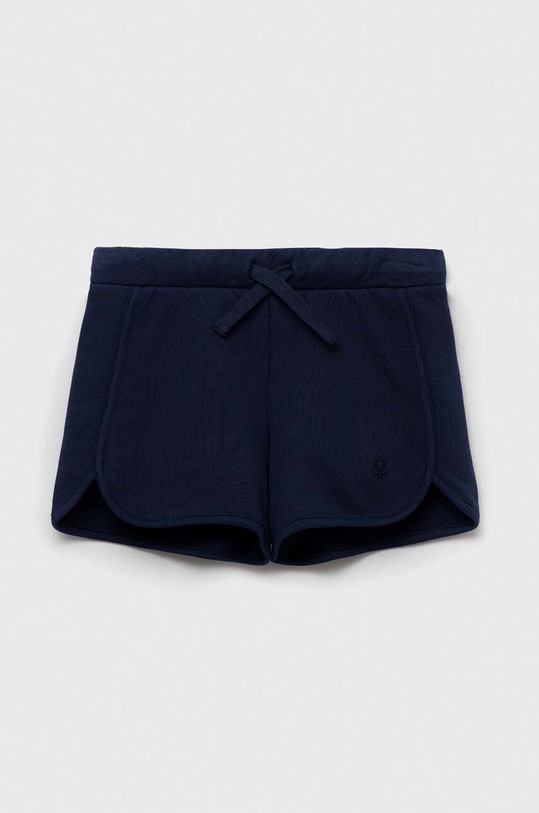 United Colors of Benetton szorty bawełniane dziecięce bawełna granatowy 3J70G900O.P.NOS