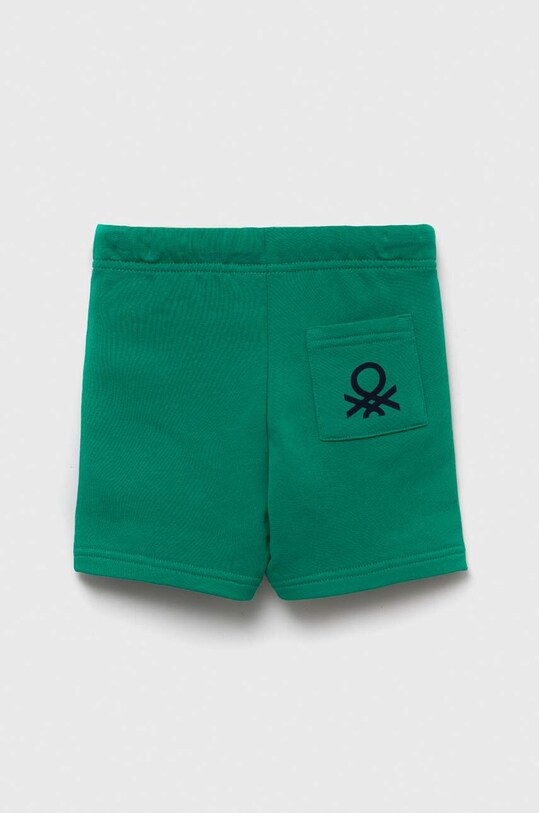 United Colors of Benetton szorty bawełniane dziecięce 3J70G900P.P.NOS zielony AA00