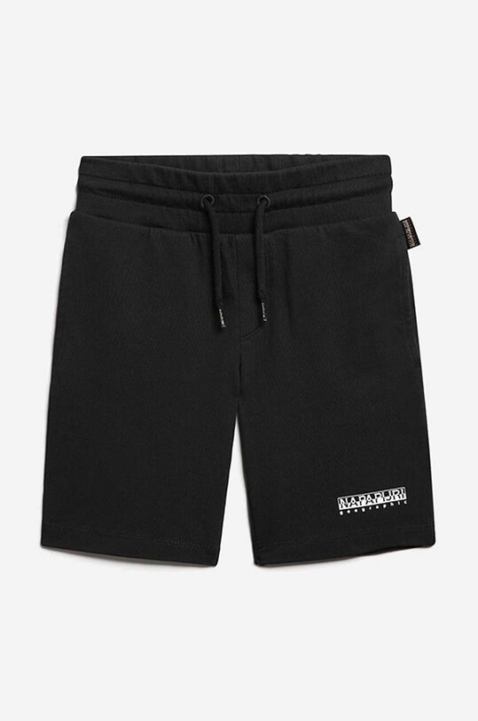 Napapijri pantaloni scurți din bumbac pentru copii casual negru NA4G3W.041