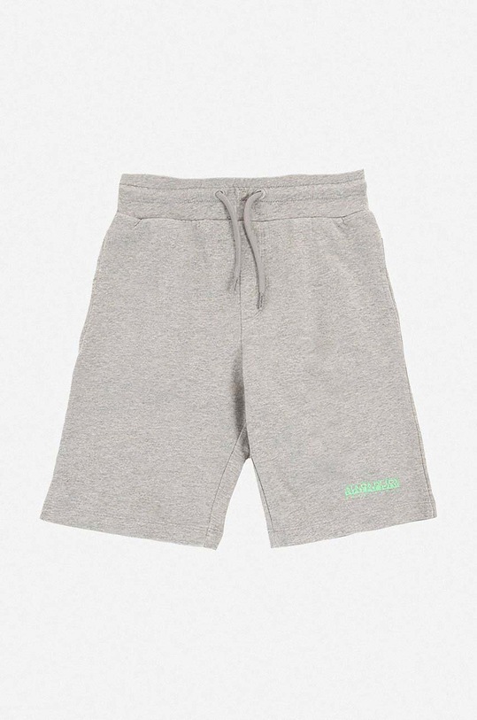 Napapijri pantaloncini in cotone maglia grigio NA4G3W