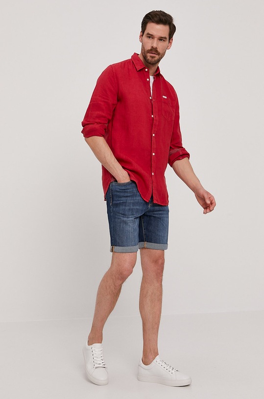 Rifľové krátke nohavice Selected Homme 16071938 modrá AA00