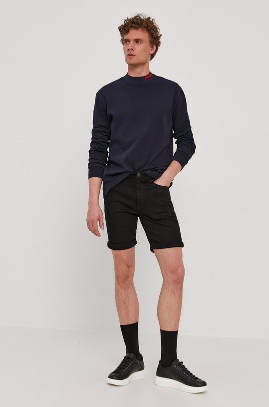 Rifľové krátke nohavice Selected Homme 16071940 čierna AA00