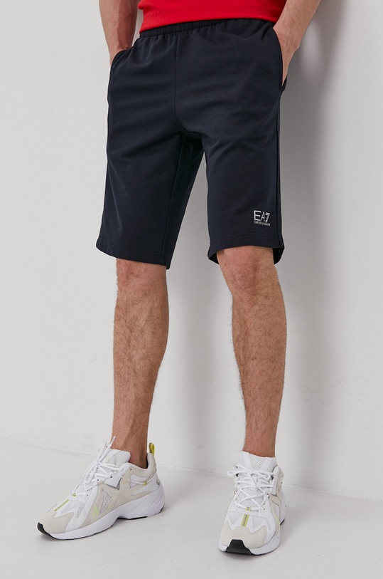 Bavlnené šortky EA7 Emporio Armani bavlna tmavomodrá 8NPS02.PJ05Z