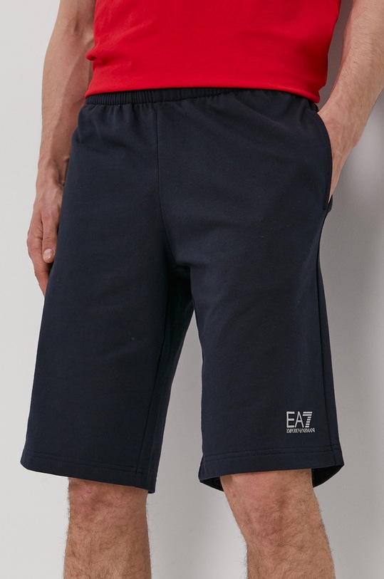 Bavlnené šortky EA7 Emporio Armani tmavomodrá 8NPS02.PJ05Z