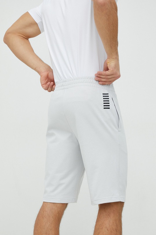 Odzież EA7 Emporio Armani szorty bawełniane 8NPS02.PJ05Z szary