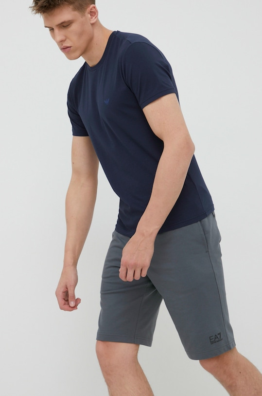 EA7 Emporio Armani szorty bawełniane bawełna szary 8NPS02.PJ05Z