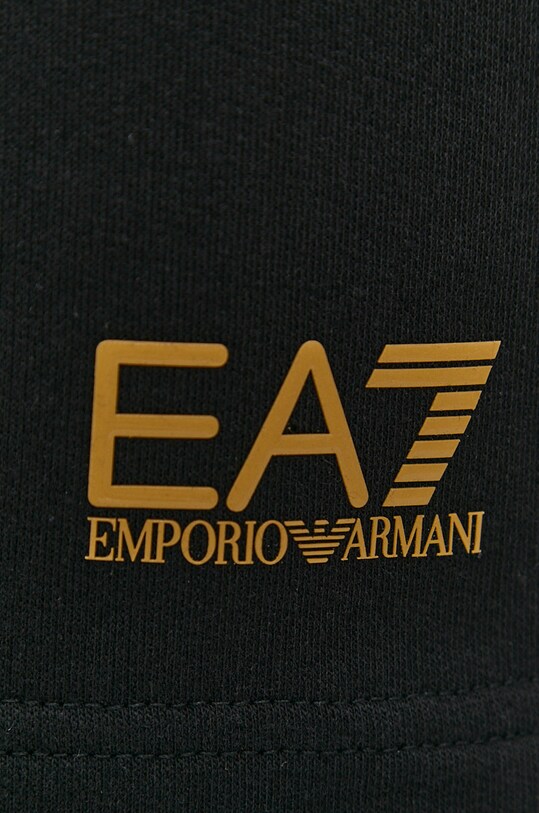 EA7 Emporio Armani pamut rövidnadrág fekete 8NPS02.PJ05Z