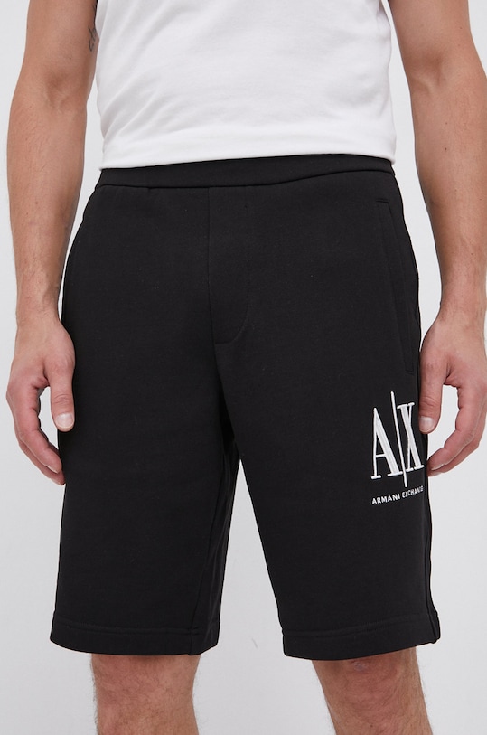 Armani Exchange szorty 8NZSPA.ZJ1ZZ.NOS czarny AA00