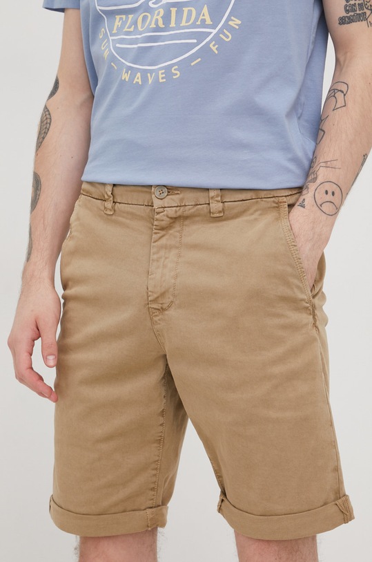 Only & Sons szorty z elastanem beżowy 22021460.Chinchilla