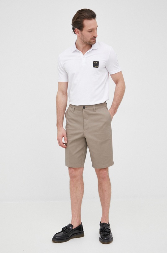 Kraťasy Emporio Armani 8N1PB3.1NGCZ.NOS béžová AA00