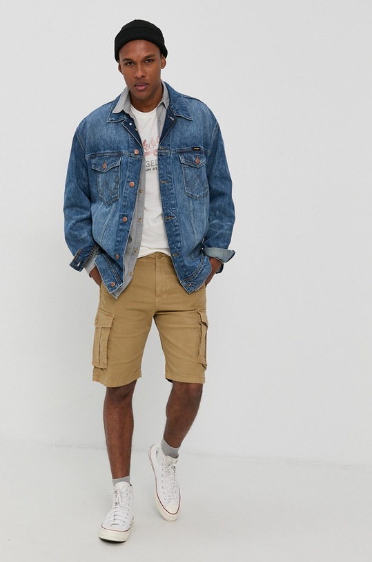 Jack & Jones Szorty 12184905.Kelp brązowy AA00