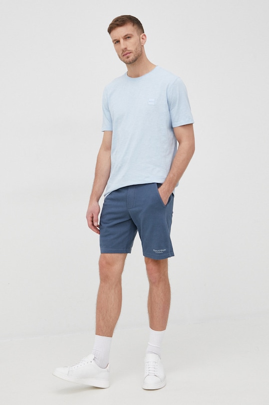 Marc O'Polo szorty bawełniane M23400317028 granatowy AA00