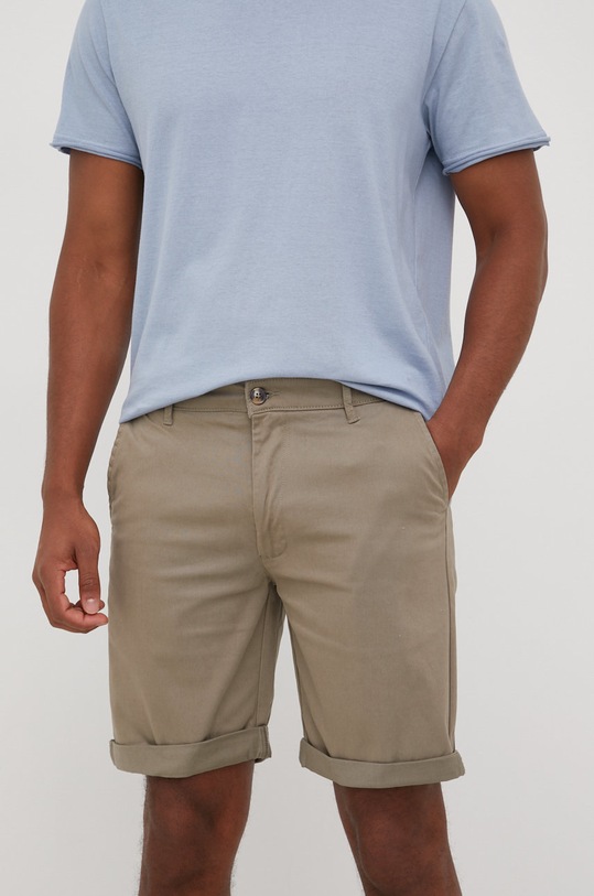 Šortky Solid s elastanom zelená 21200395.170613